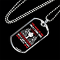 Lord Strong Tower Christian Necklace Stainless Steel or 18k Gold Dog Tag 24" Chain-Express Your Love Gifts
