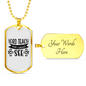 Lord Teach Christian Necklace Stainless Steel or 18k Gold Dog Tag 24" Chain-Express Your Love Gifts