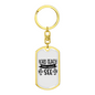 Lord Teach Me To See Keychain Stainless Steel or 18k Gold Dog Tag Keyring-Express Your Love Gifts