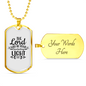 Lord Will Be Your Everlasting Christian Necklace Stainless Steel or 18k Gold Dog Tag 24" Chain-Express Your Love Gifts
