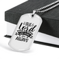 Lord Will Guide You Christian Necklace Stainless Steel or 18k Gold Dog Tag 24" Chain-Express Your Love Gifts