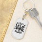 Lord Will Guide You Keychain Stainless Steel or 18k Gold Dog Tag Keyring-Express Your Love Gifts