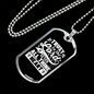 Lord With All Thine Heart Christian Necklace Stainless Steel or 18k Gold Dog Tag 24" Chain-Express Your Love Gifts
