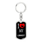 Lorikeet Bird Lover Keyring Keychain Stainless Steel or 18k Gold-Express Your Love Gifts
