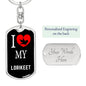 Lorikeet Bird Lover Keyring Keychain Stainless Steel or 18k Gold-Express Your Love Gifts
