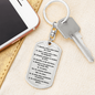 Los Diez Mandamientos Espanol Clear Swivel Keychain Dog Tag Stainless Steel or 18k Gold-Express Your Love Gifts