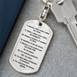 Los Diez Mandamientos Espanol Clear Swivel Keychain Dog Tag Stainless Steel or 18k Gold-Express Your Love Gifts
