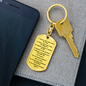 Los Diez Mandamientos Espanol Clear Swivel Keychain Dog Tag Stainless Steel or 18k Gold-Express Your Love Gifts
