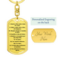 Los Diez Mandamientos Espanol Clear Swivel Keychain Dog Tag Stainless Steel or 18k Gold-Express Your Love Gifts