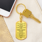 Los Diez Mandamientos Espanol Clear Swivel Keychain Dog Tag Stainless Steel or 18k Gold-Express Your Love Gifts