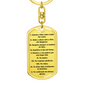 Los Diez Mandamientos Espanol Clear Swivel Keychain Dog Tag Stainless Steel or 18k Gold-Express Your Love Gifts