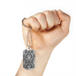Lotus Tribal Design Necklace Stainless Steel or 18k Gold Dog Tag 24-Express Your Love Gifts