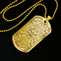 Lotuses Curvy Necklace Stainless Steel or 18k Gold Dog Tag 24-Express Your Love Gifts