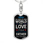 Love A Girl Dog Tag Pendant Keychain Stainless Steel or 18k Gold-Express Your Love Gifts