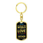 Love A Girl Dog Tag Pendant Keychain Stainless Steel or 18k Gold-Express Your Love Gifts