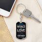 Love A Girl Dog Tag Pendant Keychain Stainless Steel or 18k Gold-Express Your Love Gifts