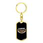 Love Anchors Christian Keychain Stainless Steel or 18k Gold Dog Tag Keyring-Express Your Love Gifts