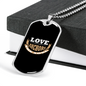 Love Anchors Christian Necklace Stainless Steel or 18k Gold Dog Tag 24" Chain-Express Your Love Gifts
