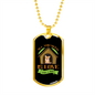 Love and a Dog House Necklace Stainless Steel or 18k Gold Dog Tag 24" Chain-Express Your Love Gifts