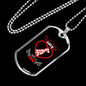 Love and a Dog Necklace Stainless Steel or 18k Gold Dog Tag 24" Chain-Express Your Love Gifts