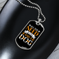 Love and Dog Necklace Stainless Steel or 18k Gold Dog Tag 24" Chain-Express Your Love Gifts