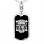 Love Be Genuine Christian Keychain Stainless Steel or 18k Gold Dog Tag Keyring-Express Your Love Gifts
