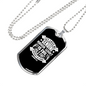 Love Be Genuine Christian Necklace Stainless Steel or 18k Gold Dog Tag 24" Chain-Express Your Love Gifts