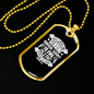 Love Be Genuine Christian Necklace Stainless Steel or 18k Gold Dog Tag 24" Chain-Express Your Love Gifts