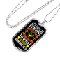 Love Be Genuine Romans 12:9 Necklace Stainless Steel or 18k Gold Dog Tag 24" Chain-Express Your Love Gifts