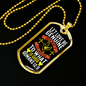 Love Be Genuine Romans 12:9 Necklace Stainless Steel or 18k Gold Dog Tag 24" Chain-Express Your Love Gifts