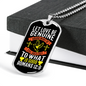 Love Be Genuine Romans 12:9 Necklace Stainless Steel or 18k Gold Dog Tag 24" Chain-Express Your Love Gifts