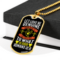 Love Be Genuine Romans 12:9 Necklace Stainless Steel or 18k Gold Dog Tag 24" Chain-Express Your Love Gifts