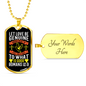 Love Be Genuine Romans 12:9 Necklace Stainless Steel or 18k Gold Dog Tag 24" Chain-Express Your Love Gifts