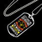 Love Be Genuine Romans 12:9 Necklace Stainless Steel or 18k Gold Dog Tag 24" Chain-Express Your Love Gifts