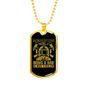 Love Being A Firefighter Gift Stainless Steel or 18k Gold Dog Tag 24" Chain-Express Your Love Gifts