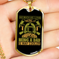 Love Being A Firefighter Gift Stainless Steel or 18k Gold Dog Tag 24" Chain-Express Your Love Gifts