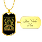 Love Being A Firefighter Gift Stainless Steel or 18k Gold Dog Tag 24" Chain-Express Your Love Gifts