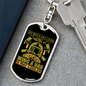Love Being A Firefighter Keychain Stainless Steel or 18k Gold Dog Tag Keyring-Express Your Love Gifts