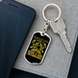 Love Being A Firefighter Keychain Stainless Steel or 18k Gold Dog Tag Keyring-Express Your Love Gifts