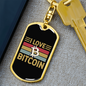 Love Bitcoin Crypto Keychain Stainless Steel or 18k Gold Dog Tag Keyring-Express Your Love Gifts