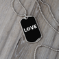 Love Bitcoin Crypto Necklace Stainless Steel or 18k Gold Dog Tag 24" Chain-Express Your Love Gifts