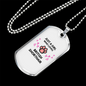 Love British ShortHair Cat White Necklace Stainless Steel or 18k Gold Dog Tag 24-Express Your Love Gifts