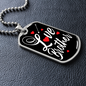 Love Brother Necklace Stainless Steel or 18k Gold Dog Tag 24" Chain-Express Your Love Gifts