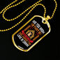 Love Canine Necklace Stainless Steel or 18k Gold Dog Tag 24" Chain-Express Your Love Gifts
