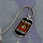 Love Canine Necklace Stainless Steel or 18k Gold Dog Tag 24" Chain-Express Your Love Gifts