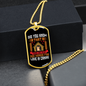 Love Canine Necklace Stainless Steel or 18k Gold Dog Tag 24" Chain-Express Your Love Gifts