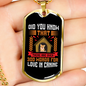 Love Canine Necklace Stainless Steel or 18k Gold Dog Tag 24" Chain-Express Your Love Gifts