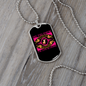 Love Canine Purple Necklace Stainless Steel or 18k Gold Dog Tag 24" Chain-Express Your Love Gifts