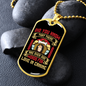 Love Canine Red Necklace Stainless Steel or 18k Gold Dog Tag 24" Chain-Express Your Love Gifts