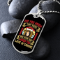 Love Canine Red Necklace Stainless Steel or 18k Gold Dog Tag 24" Chain-Express Your Love Gifts